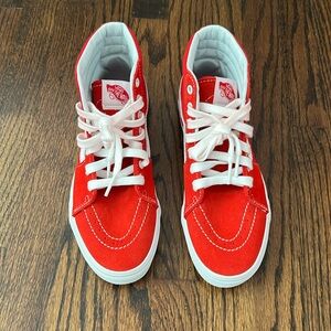 Red high top vans